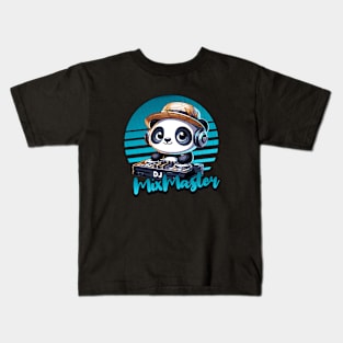 DJ cute panda Kids T-Shirt